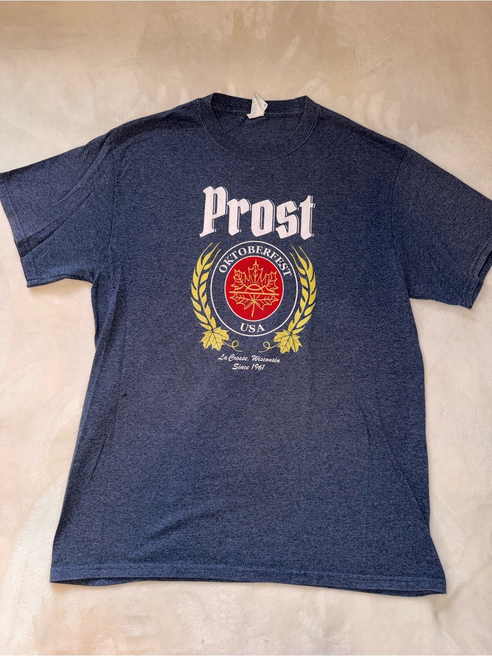 Prost Oktoberfest Graphic Tee La Crosse WI Size Medium